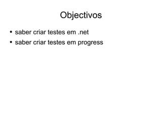 Desenvolvimento em .Net - Testes Unitários