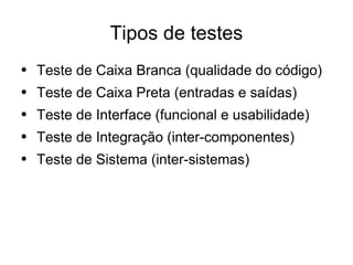 Desenvolvimento em .Net - Testes Unitários