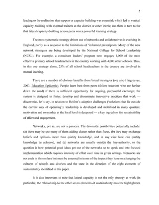 Sustainability. Michael Fullan | PDF