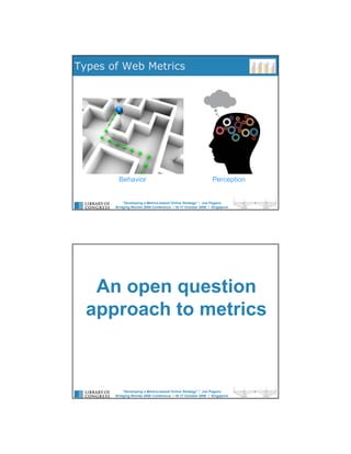 “Developing a Metrics-based Online Strategy”