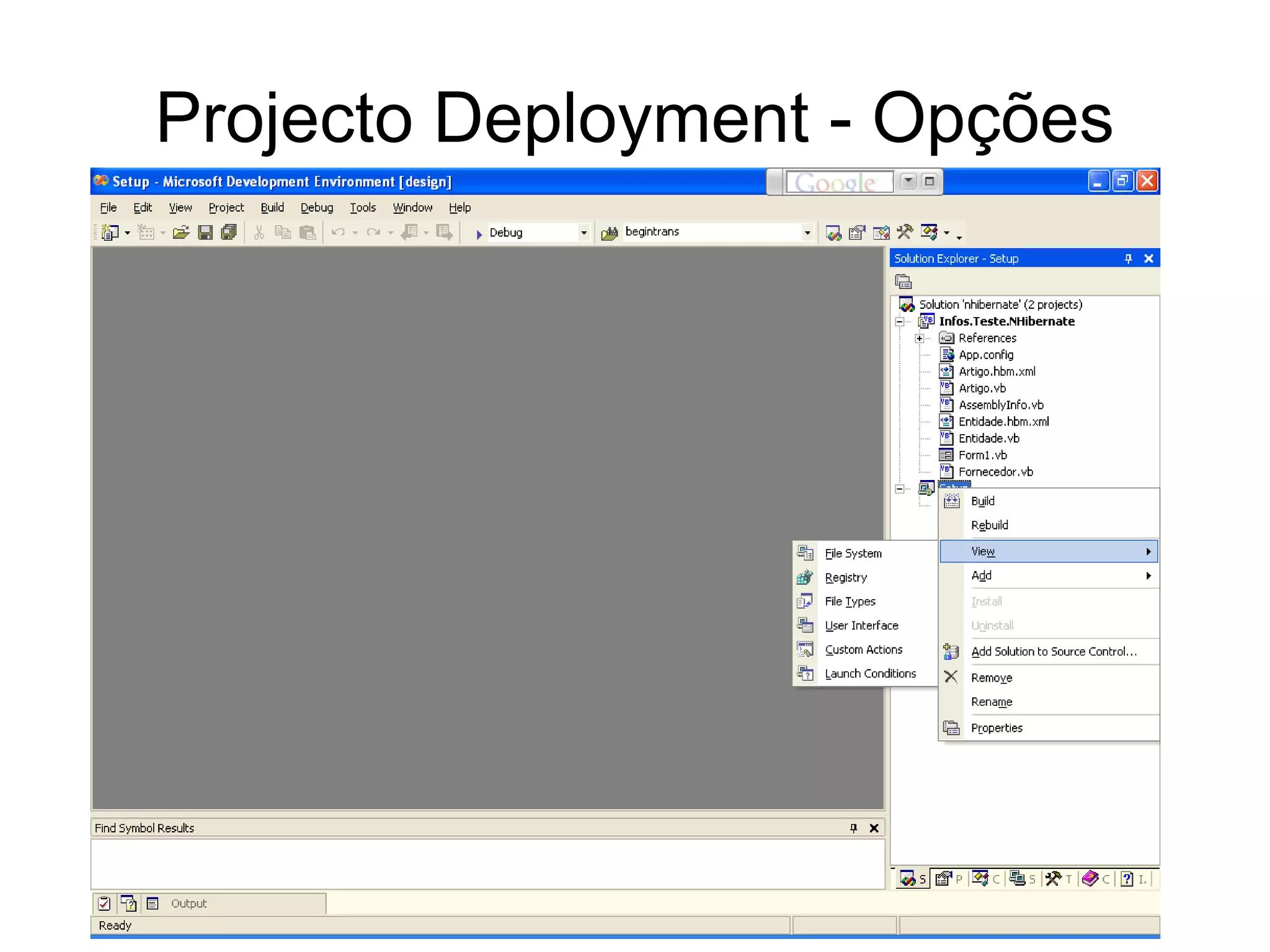 Desenvolvimento em .Net - Deployment