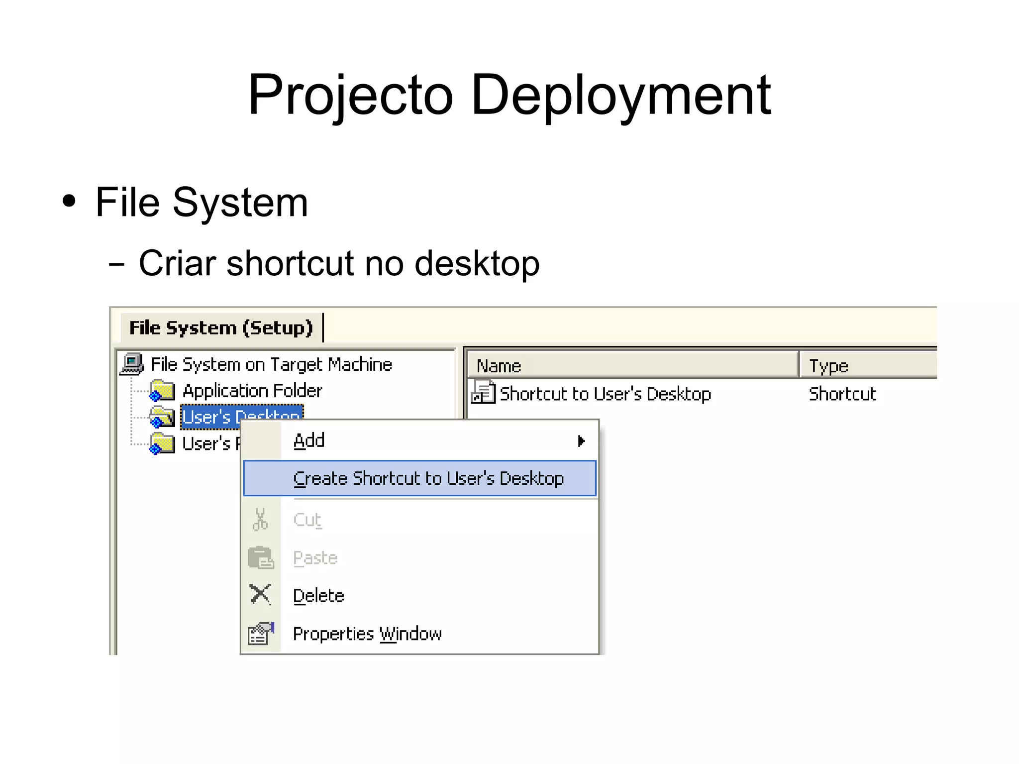 Desenvolvimento em .Net - Deployment