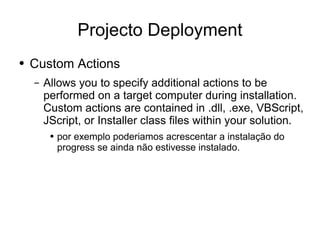Desenvolvimento em .Net - Deployment