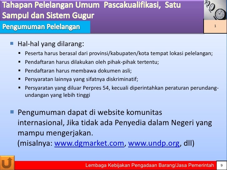 Pelaksanaan Pengadaan Barang, Pekerjaan Konstruksi, dan 