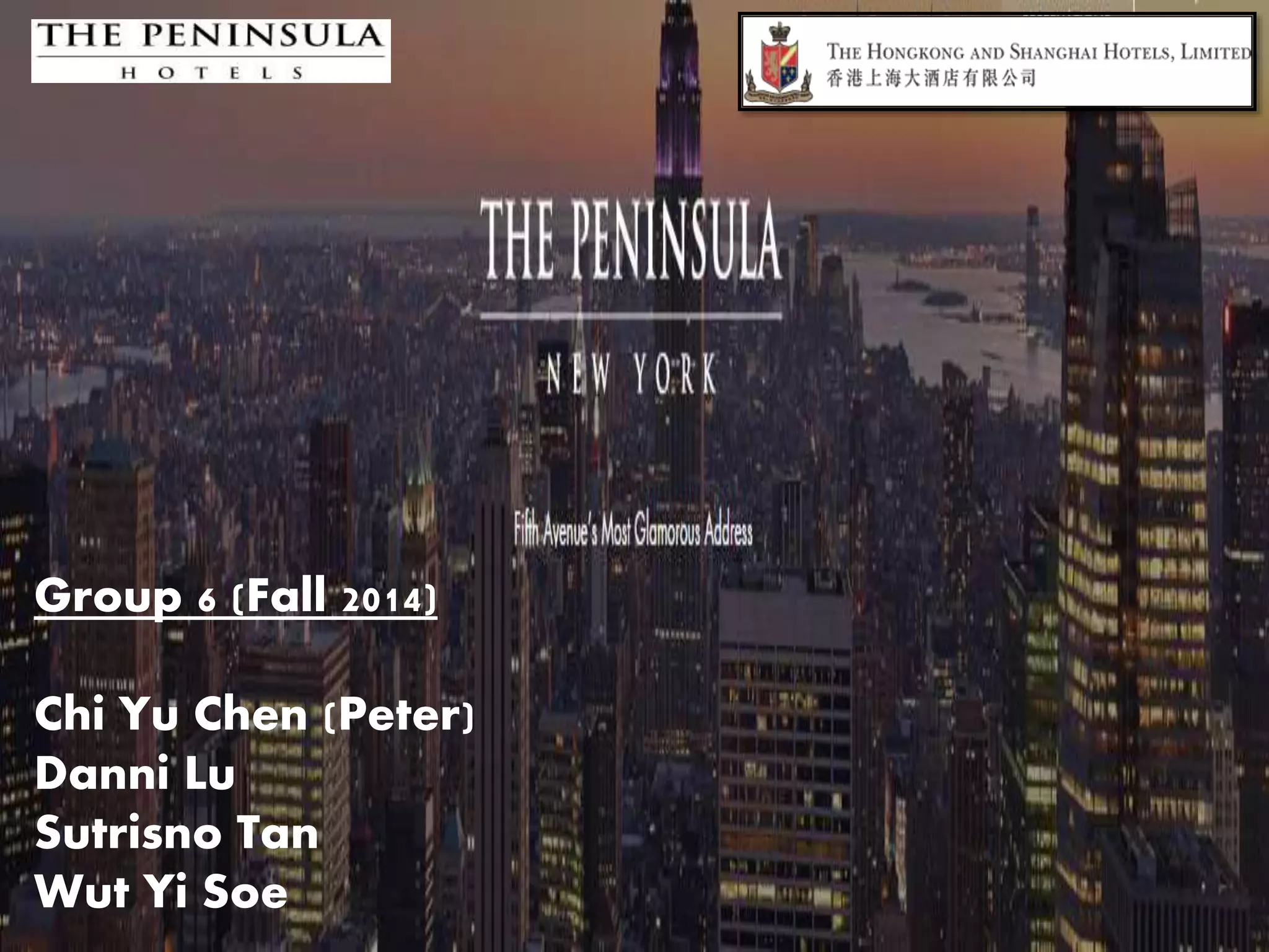 The Peninsula Hotel (Property Investment Finance) PPT