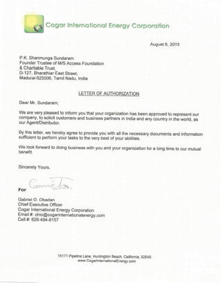 Letter Of Authorization -P. K. (1)