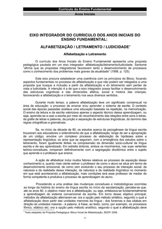 Currículo da Educação Básica