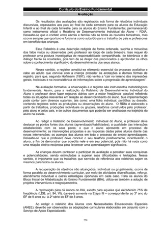 Currículo da Educação Básica