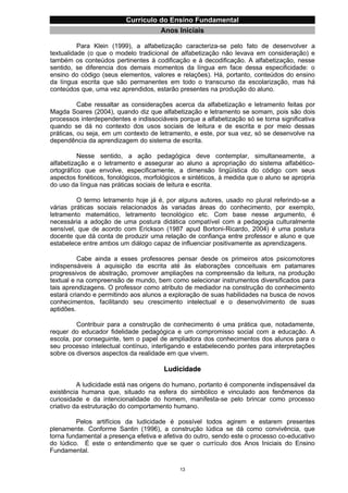 Currículo da Educação Básica