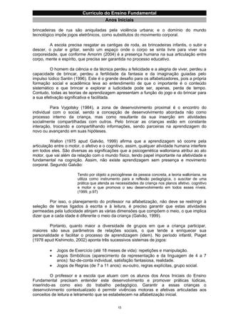 Currículo da Educação Básica