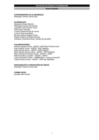 Currículo da Educação Básica