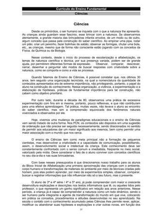 Currículo da Educação Básica