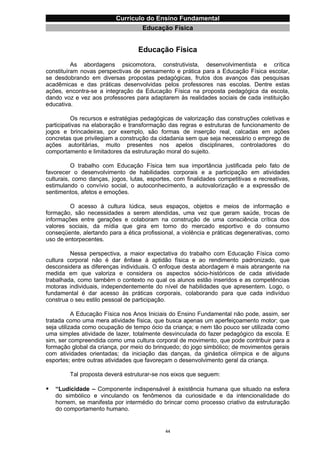 Currículo da Educação Básica