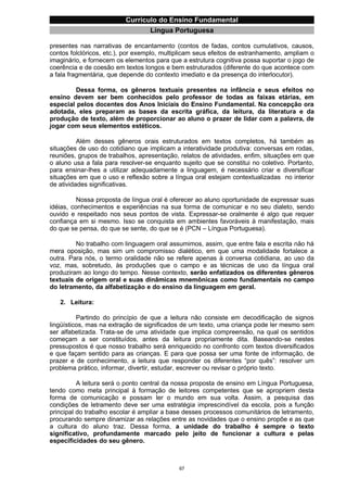 Currículo da Educação Básica