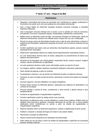 Currículo da Educação Básica