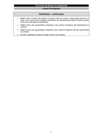 Currículo da Educação Básica