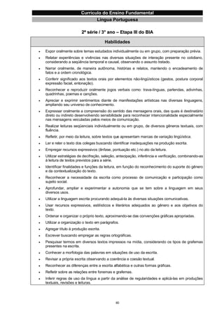 Currículo da Educação Básica