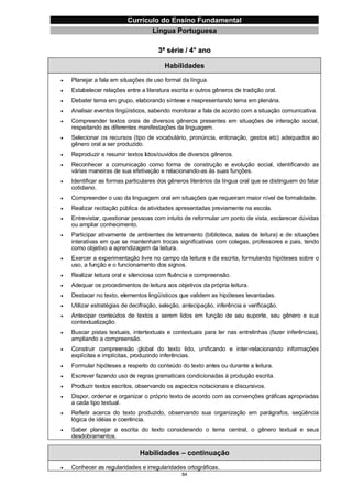 Currículo da Educação Básica