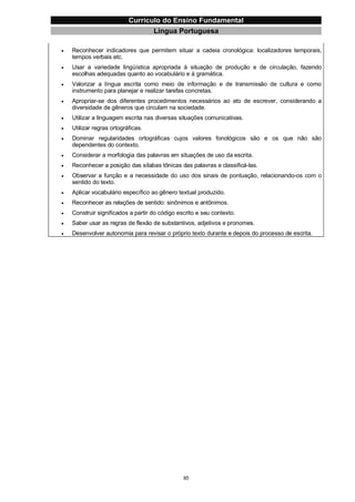 Currículo da Educação Básica