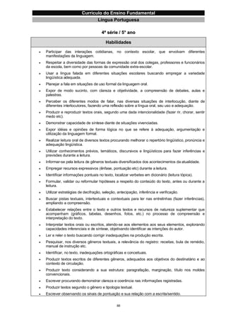 Currículo da Educação Básica