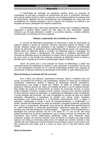 Currículo da Educação Básica