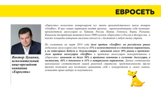Отчет компании «Евросеть» о продажах аксессуаров собственной торговой ...