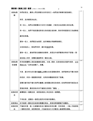 健康之道 分類摘要 0408