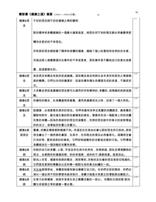 健康之道 分類摘要 0408