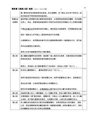 健康之道 分類摘要 0408