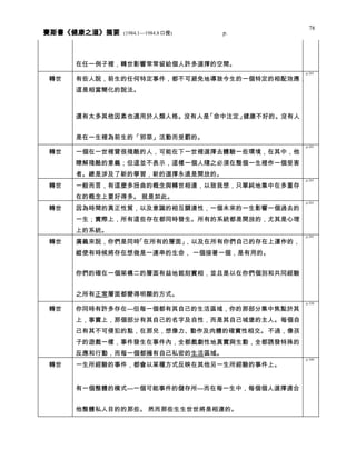 健康之道 分類摘要 0408