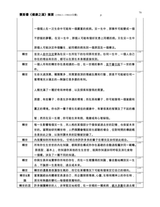 健康之道 分類摘要 0408