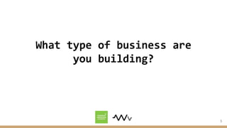 3
What type of business are
you building?
 