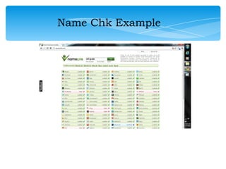 Name Chk Example
 