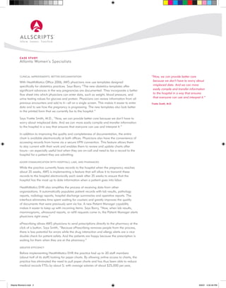 Allscripts Atlanta Womens | PDF