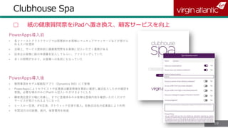 8989
Clubhouse Spa
▢ 紙の健康質問票をiPadへ置き換え、顧客サービスを向上
PowerApps導入前
PowerApps導入後
 