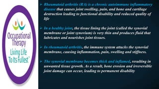 Occupational Therapy And Rheumatoid Arthritis