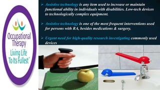 Assistive Devices for Rheumatoid Arthritis