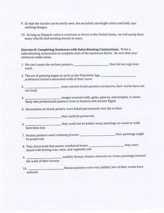 Subordinating and Coordinating Conjunctions practice | PDF
