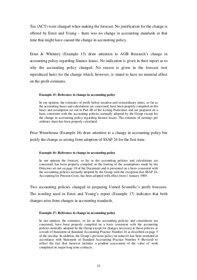 Research paper on accounting