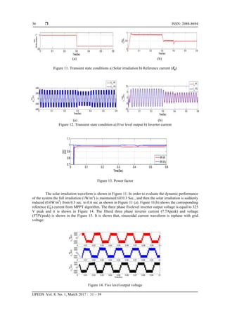 Transient and Steady State Analysis of Modified Three Phase Multilevel ...