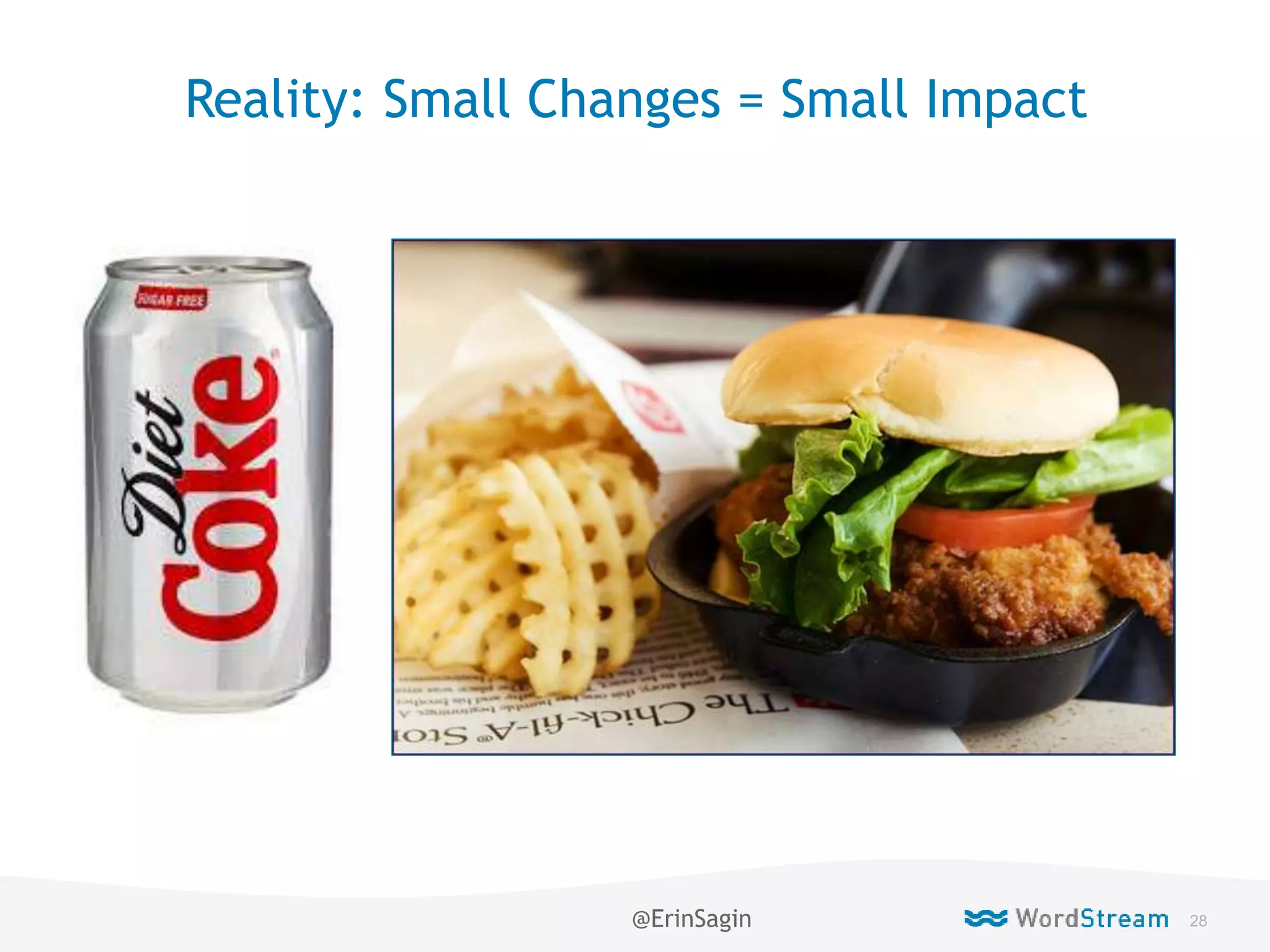 28WordStream Confidential
Reality: Small Changes = Small Impact
@ErinSagin
 