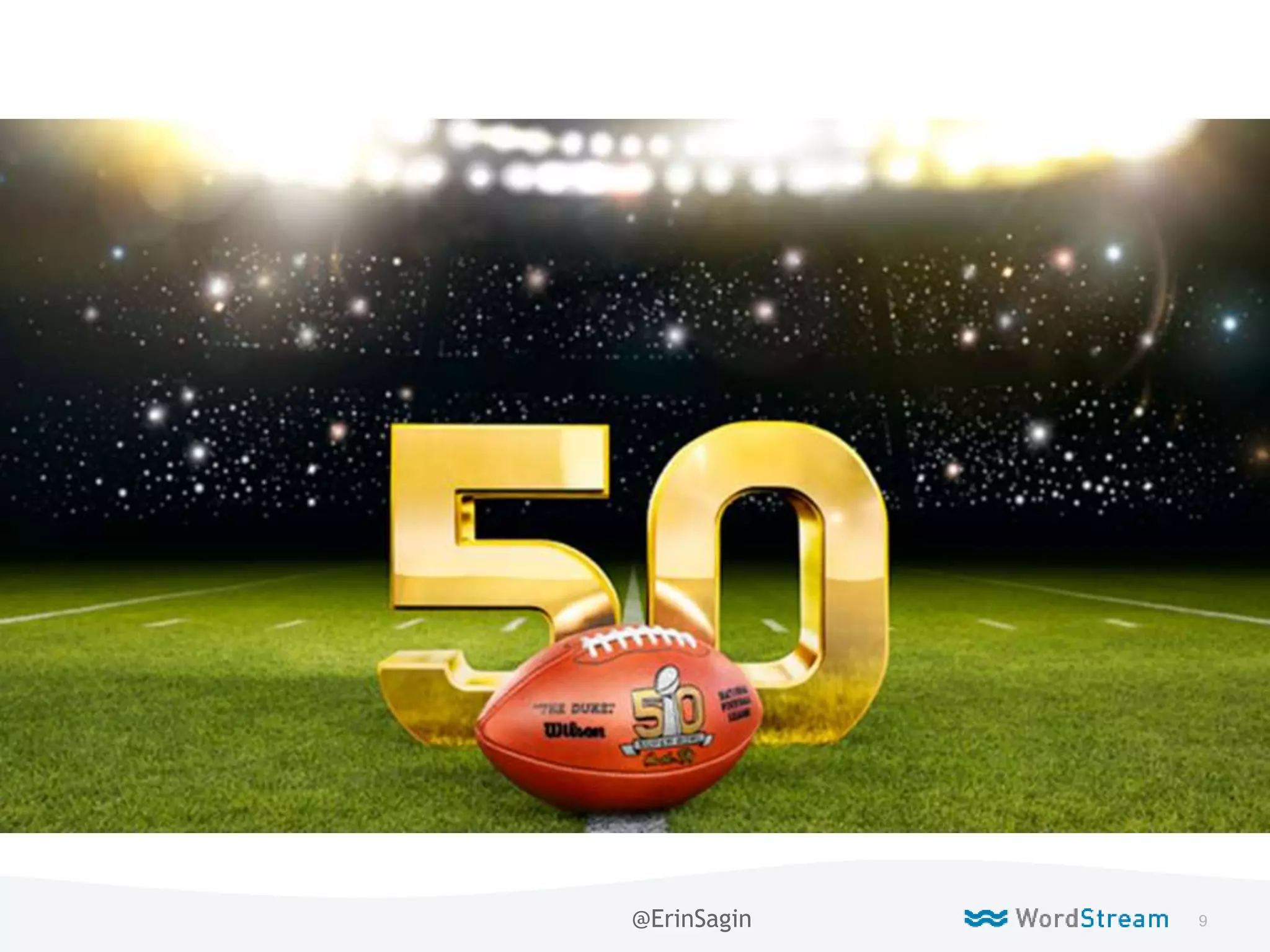 9WordStream Confidential
Live
@ErinSagin
 