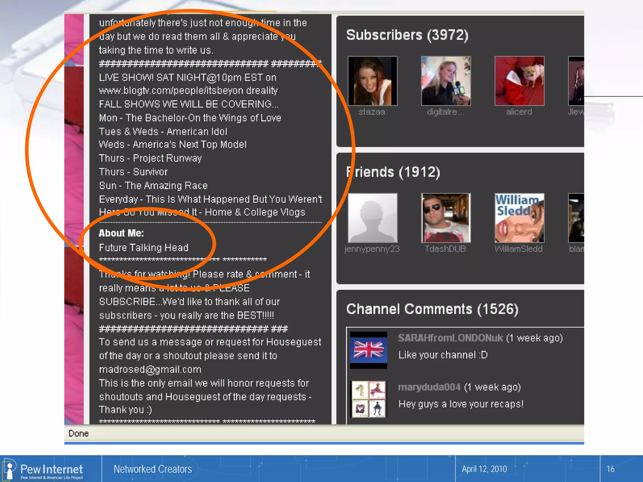 Networked Creators   April 12, 2010   16
 