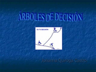 Johanna Quiroga Castro ÁRBOLES DE DECISIÓN 