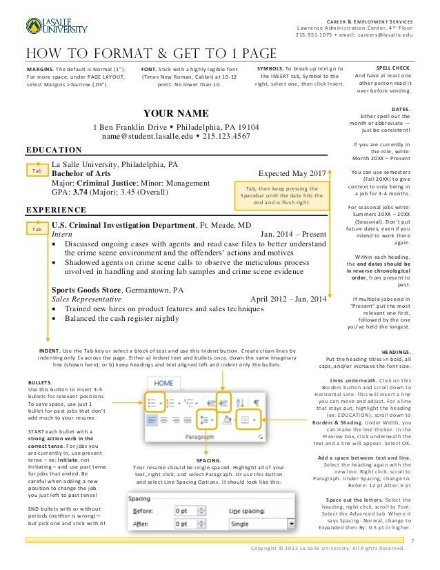resume job search correspondence packet