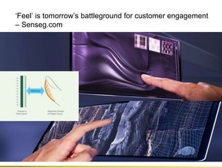 ‘Feel’ is tomorrow’s battleground for customer engagement
– Senseg.com
 