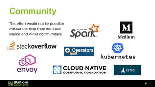 Community
41
This eﬀort would not be possible
without the help from the open
source and wider communities:
 