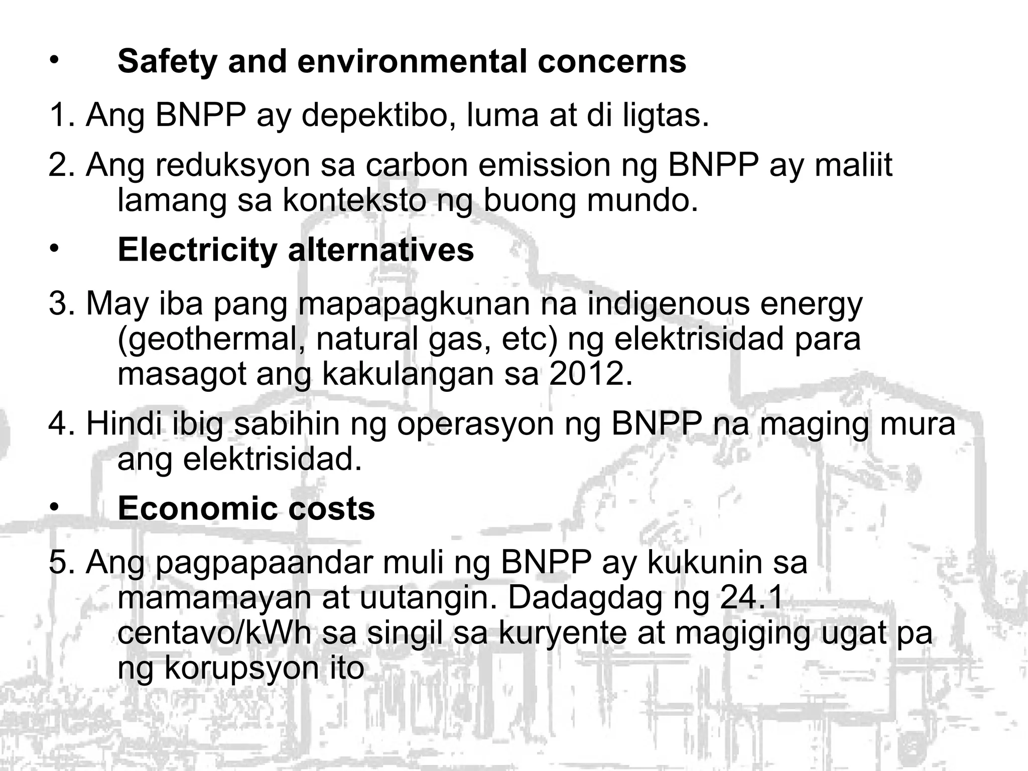 042009 Campaign Vs Bataan Nuclear Power Plant Dr Giovanni Tapang