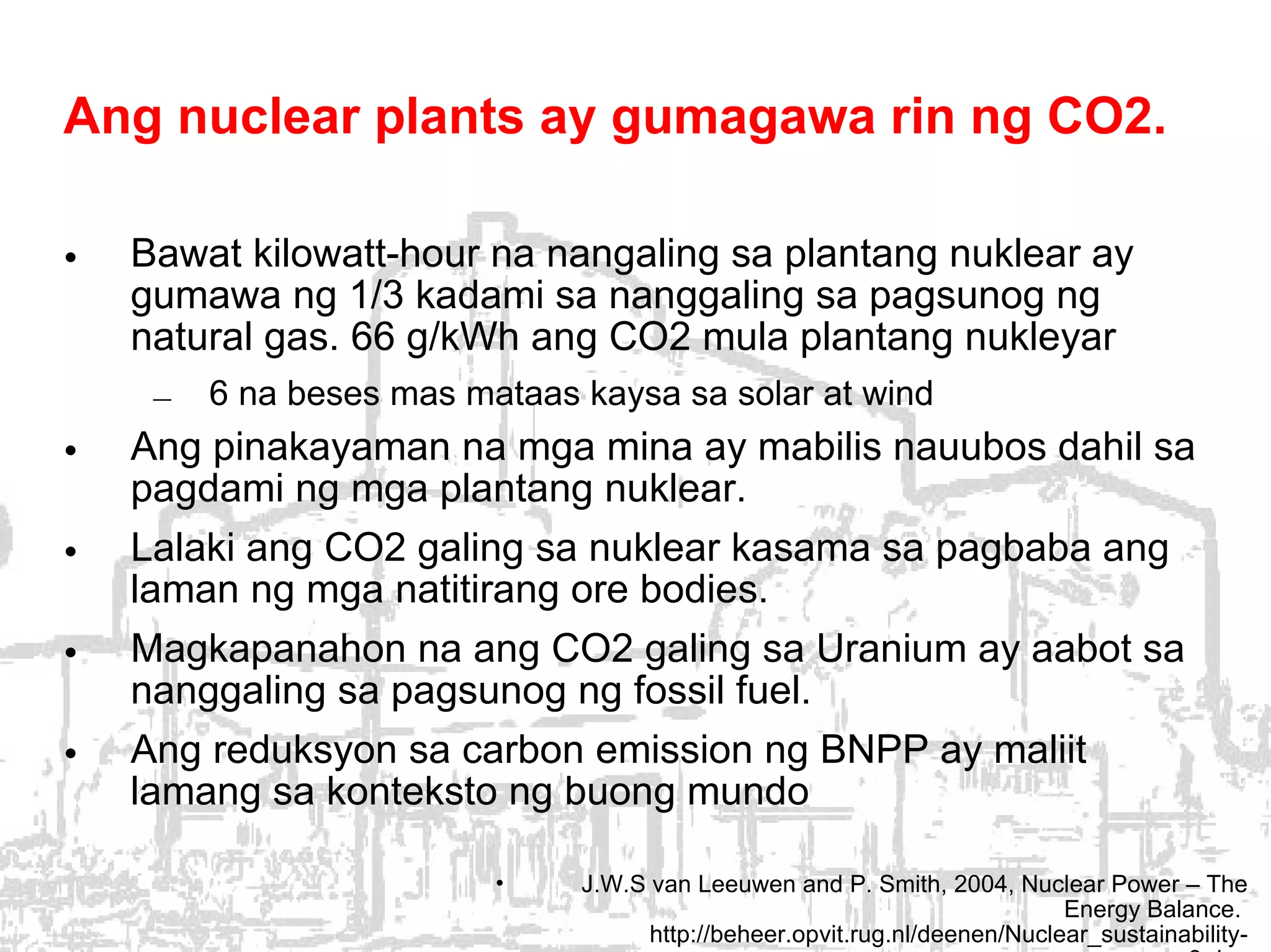 042009 Campaign Vs Bataan Nuclear Power Plant Dr Giovanni Tapang