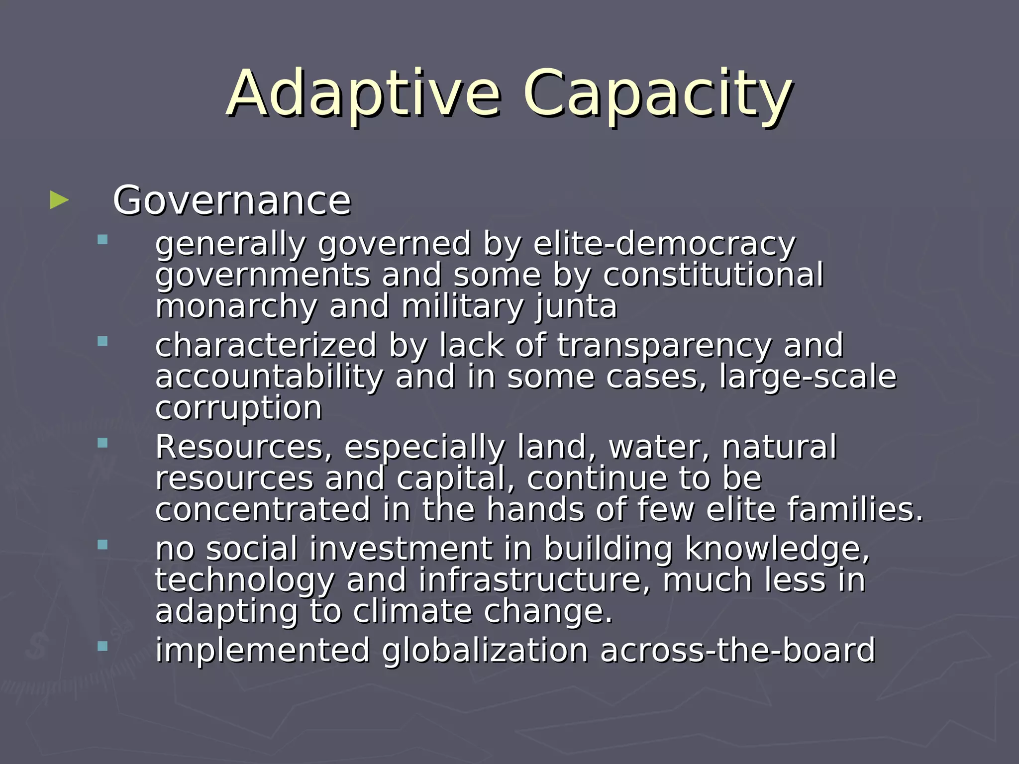 042009 Climate Change: Third World Vulnerability, First World Accountability Ros B De Guzman